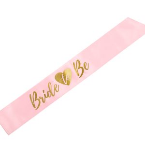 Κορδέλα ροζ σατέν Bride to be
