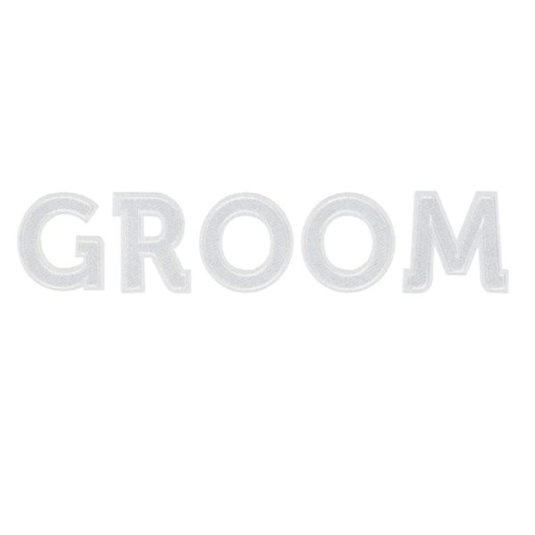 Σιδερότυπο Groom λευκό
