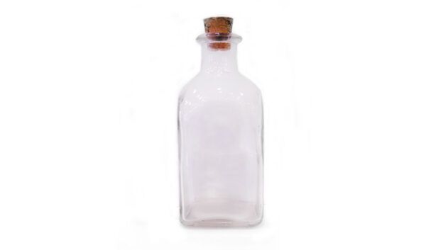 ΜΠΟΥΚΑΛΑΚΙ ΤΕΤΡΑΓΩΝΟ 150ml ΜΕ ΦΕΛΛΟ 10.9x4.9cm 0503113