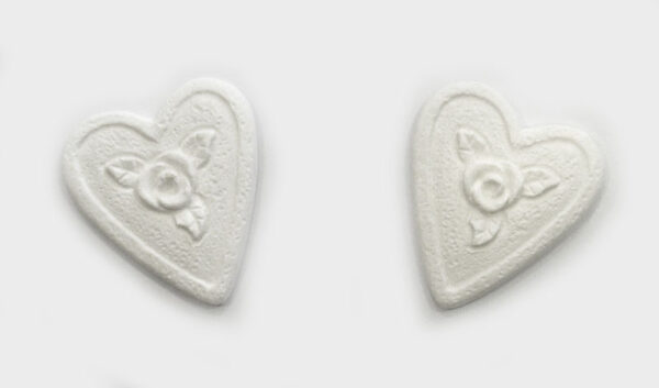 ΓΥΨΙΝΗ ΚΑΡΔΙΑ ΜΕ ΛΟΥΛΟΥΔΙ 3.5cm 0532008