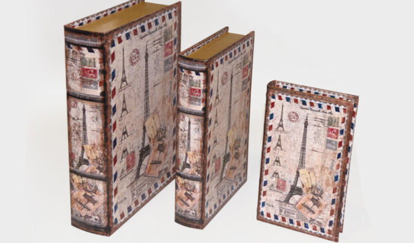 ΚΟΥΤΙ ΒΙΒΛΙΟ ΔΕΡΜΑ EIFFEL 3/SET 20x30cm 0621013
