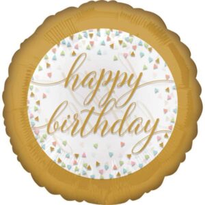 18″ Μπαλόνι κομφετί Happy Birthday