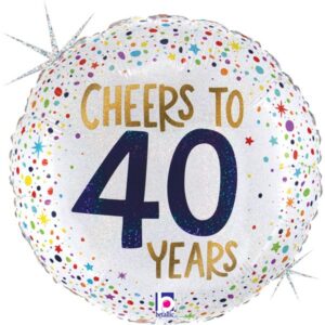 18″ Μπαλόνι Cheers To 40 Years