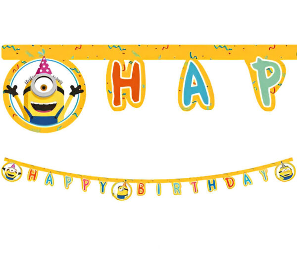 Γιρλάντα Happy Birthday Minions