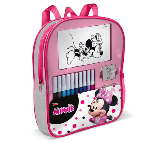Minnie- Τσάντα νηπιαγωγείου με είδη ζωγραφικής