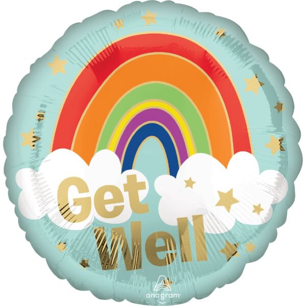 18" Μπαλόνι για Περαστικά "Get Well" Ουράνιο Τόξο
