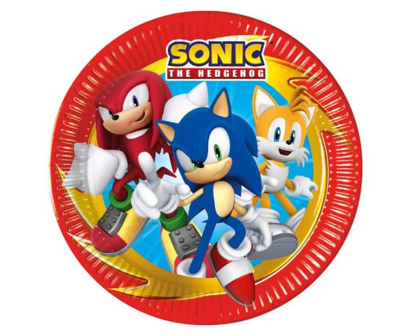 Πιάτα φαγητού Sonic (8 τεμ)