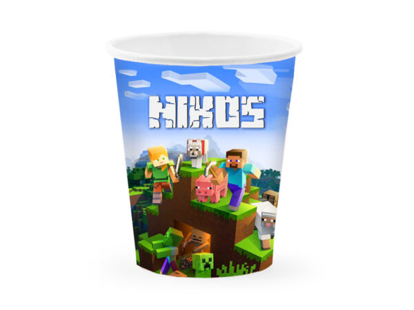Ποτήρια με όνομα Minecraft (6 τεμ)