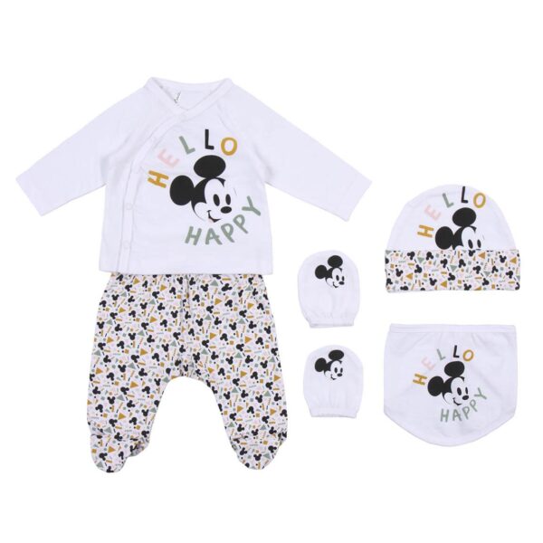 Σετ ρουχαλάκια νεογέννητου Mickey Happy (4 τεμ)