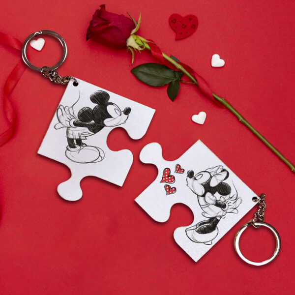 Μπρελόκ για ζευγάρι - Mickey & Minnie in Love (2 τεμ)