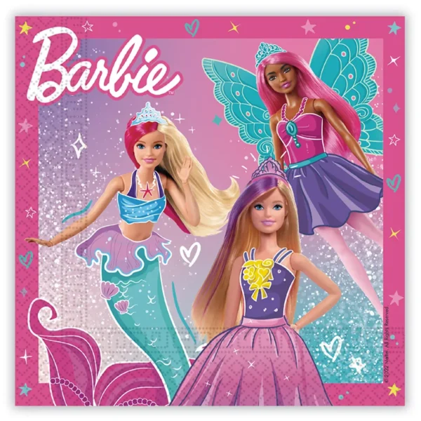 Χαρτοπετσέτες Barbie Fantasy (20 τεμ)