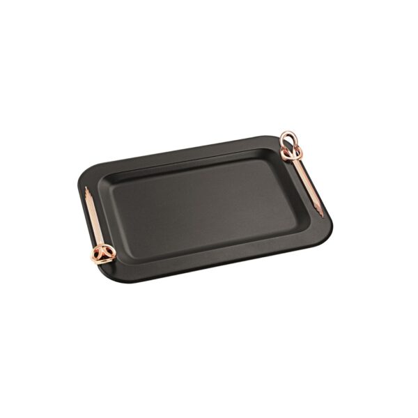 ΔΙΣΚΟΣ INOX vfΚΔ 2143 ΧΡΩΜΑ ΜΑΥΡΟ - ΑΣΗΜΙ 43x30cm