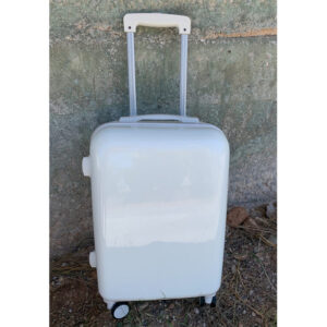 ΒΑΛΙΤΣΑ TROLLEY vfΒΑΛ37 | 18″ OFF WHITE ΓΥΑΛΙΣΤΕΡΗ